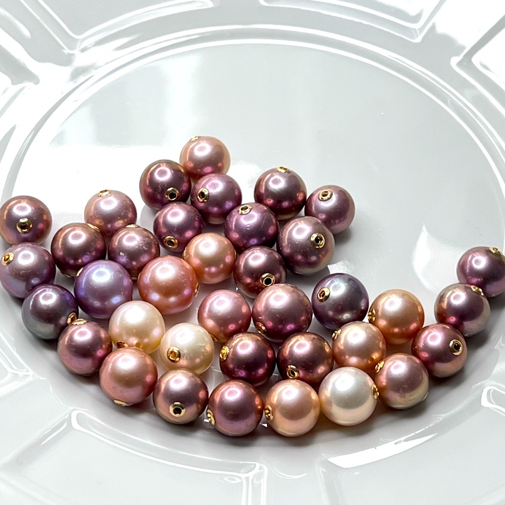 New Arrivals 🔥 Premium Freshwater Edison Pearl Floating Pendant 18K Solid Gold - Picture 4 of 4